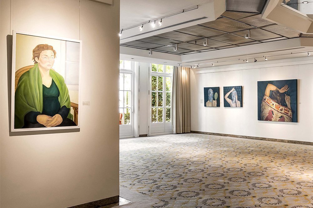 Ausschnitt aus der Kunstgalerie in Hamburg im Hotel Grand Elysée 
